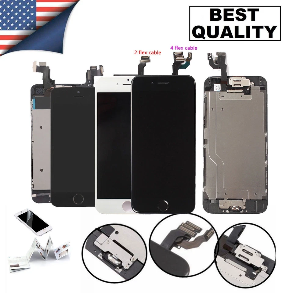 Lcd Accembly Digitizer Complete Screen Replacement For iPhone 6 6S 7 8 PLUS LOT - Image 1 of 4