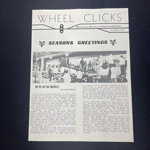 Wheel Clicks Pacific Railroad Society Monthly Newsletter Journal 1980 December - Picture 1 of 8