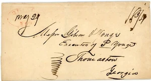 FLORIDA TERRITORY-QUINCY FLO.(Faint Red Oval) MAY/29-1835(dateline)-Gadsen Count - Picture 1 of 6