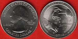 USA Quarter (1/4 dollar) 2015 P mint "Saratoga" UNC - Picture 1 of 1