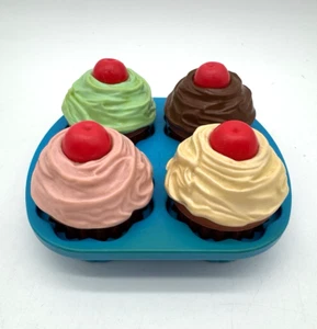 Vintage 1987 Fisher Price Fun With Food Cupcakes komplett! USA Quaker Oats Co. - Bild 1 von 5