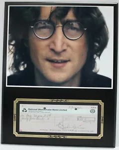 Joe Lennon Reproduktion signierte Scheckanzeige - Bild 1 von 3