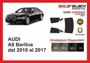 pellicola oscurante Audi A8 BERLINA dal 2010 AL 2017 kit posteriore SUPERIOR - Imagen 1 de 1