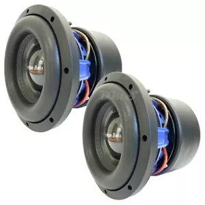 (2) American Bass HD-8D4-V2 | 8 Zoll 800 W DVC 4 Ohm Auto Audio Subwoofer | HD8D4 - Bild 1 von 9