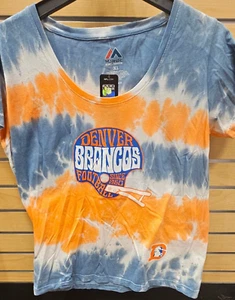 Camiseta Tie Dye Horizontal Mujer Denver Broncos Licencia NFL - Imagen 1 de 2