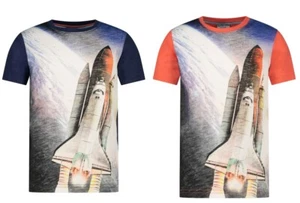 Salt Pepper 33112774 Camiseta Espacio Todo Cohete Space Rocket Azul Rojo - Imagen 1 de 3