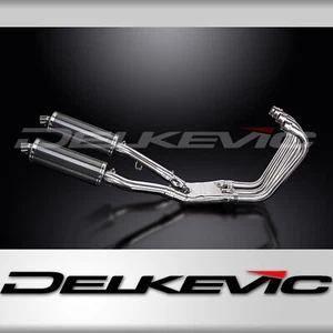 Yamaha FJ1200 3CV 1989-1992 Complete Exhaust 4-2 14" Oval Carbon Mufflers - Bild 1 von 5