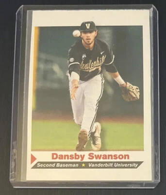 Dansby Swanson Novato Deportes Ilustrados para Niños SI Cachorros Vanderbilt Corte a Mano Foto 1 de 2
