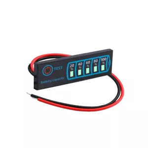 Lead Acid Lithium Li-ion Battery Capacity Level Voltage Meter Indicator Testers - Foto 1 di 12