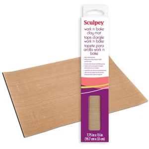 Sculpey Oven Bake Polymer Clay - WORK 'N BAKE CLAY MAT - Non Skid Silicone - Picture 1 of 2