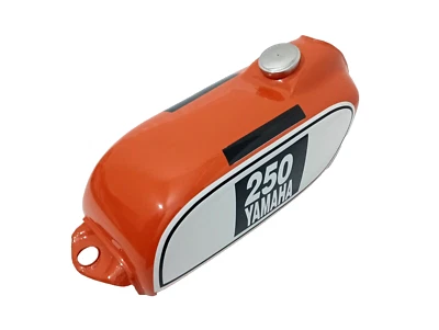 Yamaha DT 250 DT250 Enduro, 1975 to 1977 Orange Painted Steel Fuel Tank |Fit For - Изображение 1 из 4