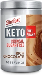 SlimFast Advanced Keto Fuel Shake for Keto Lifestyle, Rich Chocolate Flavour, - Picture 1 of 4