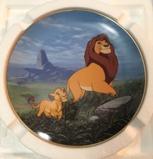 Walt Disney Lion King Plate Like Father Like Son Limited Bradford Exchange New