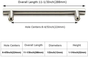 15 Stück Homdiy Schubladengriff Gebürstetes Nickel Küchenutensilien - Bild 1 von 4