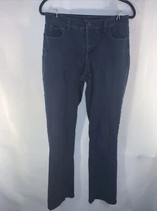 Style&Co Jeans Womens Size 8 Blue Straight Leg Tummy Control Dark Wash Pants#557 - Picture 1 of 9