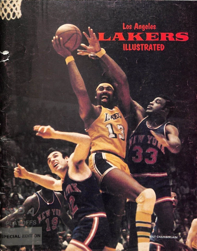 1972 Lakers Illustrated Bucks vs. Lakers Program Wilt Chamberlain 179163 - Image 1 of 1