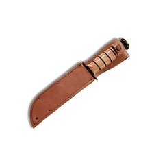 Ka-Bar 1217I Full-Size Plain Leather Sheath Brown