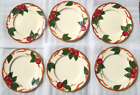 Vintage Franciscan Apple Pattern Set of (6) 9.5" Lunch Plates Very Nice Cond USA