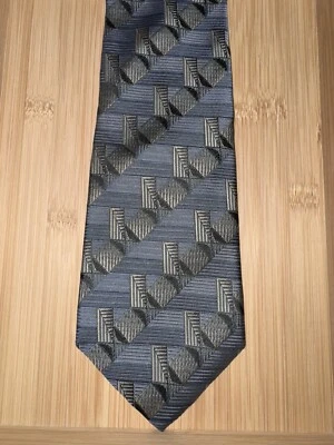 Corbata Alexander Julian Colores Azul Multicolor Geométrica Seda - 58L 4.0W Foto 1 de 2