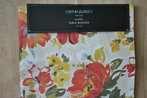 Cynthia Rowley Table Runner Floral Multicolor 15" x 72" NEW - Picture 1 of 5