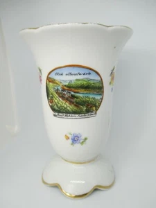 Città Wehlen Sassone Svizzera Souvenir Vaso Porcellana Di Leuchtenburg - Imagen 1 de 7