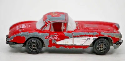 Majorette 278 Coca-Cola 1958 Chevrolet Corvette Red 1:58 Die-Cast Car Loose - Image 1 of 4