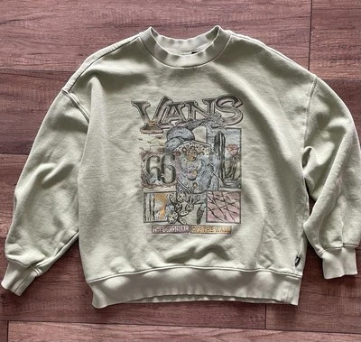 Sudadera Vans Grande Vans '66 Serpiente Postre Cuello Redondo Verde X-pequeña Foto 1 de 3