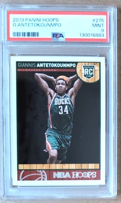 2013-14 Hoops #275 Giannis Antetokounmpo RC - PSA 9 Mint - Image 1 of 2