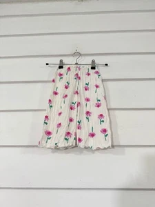New Zara White Floral Print Trousers Pants Toddler Girls Size 12 18 Months Y560B - Picture 1 of 18