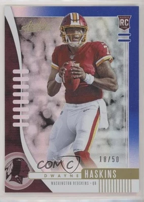 2019 Panini Absolute Rookie Blue Spectrum /50 Dwayne Haskins #116 Rookie RC - Image 1 of 2