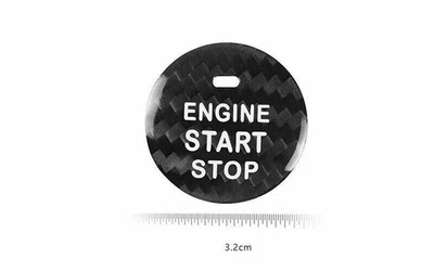 Отделка крышки переключателя запуска одним щелчком мыши для Lexus GX460 2010-2022 из настоящего углеродного волокна - Изображение 1 из 4