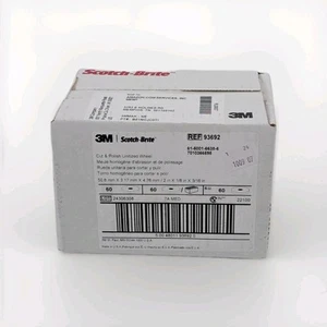 (60) 3M Scotch-Brite Cut and Polish Unitized Wheel 2” x 1/8" x 3/16" 7A Medium - Picture 1 of 5