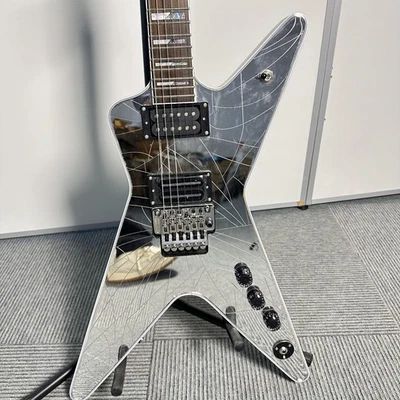 银色镜面 DB 电吉他 2H 拾音器 6 弦红木指板 — 第 1/4 张图片