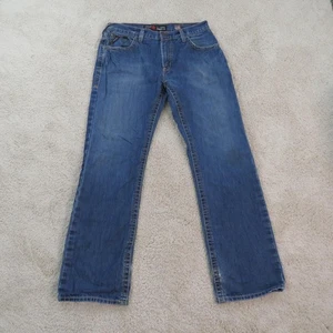 Ariat M5 Jeans Mens 34x34 Blue Straight Leg Flame Resistant FR Workwear Denim - Picture 1 of 17