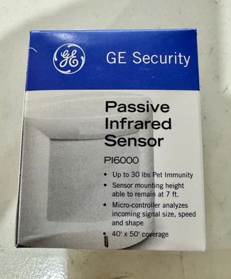 GE Security Interlogix PI6000 PIR Wired Motion Sensor/Detector Opt Pet Immunity - Image 1 of 3