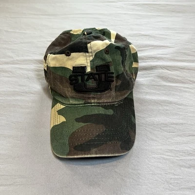 Utah State Aggies Camo Cap Adjustable Buckle Dad Hat Zephyr - Image 1 of 4