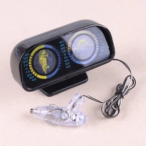 Car Backlight Angle Tilt Inclinometer Balancer Compass Slope Meter Rolling Gauge - Picture 1 of 4