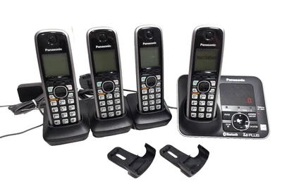 PANASONIC KX-TG7624SK 6.0 PLUS Set of 4 Cordless Hand Phones, BASE & Chargers - Image 1 of 4