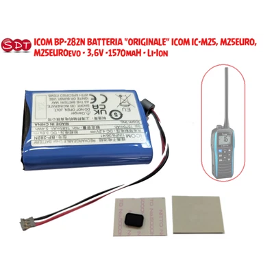 ICOM BP-282N BATTERIA Li-Ion "ORIGINALE" ICOM IC-M25, M25EURO, M25EUROevo - Immagine 1 di 3