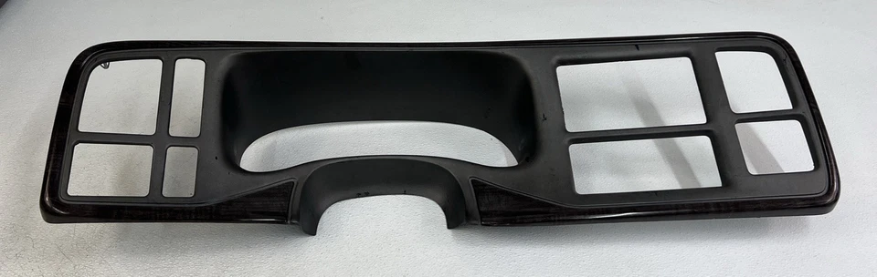 01-02 GMC Yukon Denali XL cuadro de instrumentos radio bisel moldura OEM grano de madera Foto 1 de 4