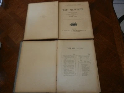 1896 Le Petit Menuisier J. Genty 64 planches et texte 2 volumes - Photo 1/4