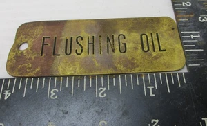 Vintage "Flushing Oil ."   Badge - Picture 1 of 1
