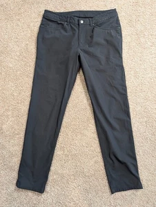 Lululemon ABC 5 Pocket Pant Mens Size 33x30 Slim Fit Obsidian Dark Gray Stretch - Picture 1 of 12