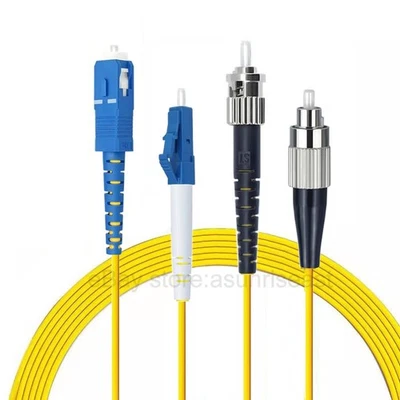 10PCS Fiber Optic Patch Cord OS2 Cable Single Mode LC to LC FC ST SC to SC 2-10m - Image 1 of 4
