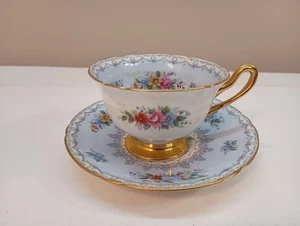 Vintage Shelly Teetasse und Untertasse mit Fuß - Bild 1 von 7