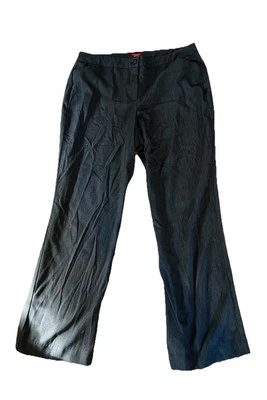 Charter Club Woman 16W Flat Front Straight Leg Gray Dress Pants Regular Length - Image 1 of 4