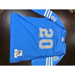 Mitchell & Ness Barry Sanders Lions Jersey XL 1989 Throwback NFL Blue #20 - Picture 1 of 13
