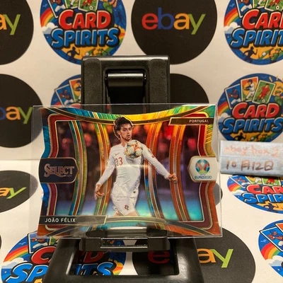 2020 Panini Select UEFA Euro Joao Felix 09/25 Portugal Tie-Dye Prizm Card - Image 1 of 2