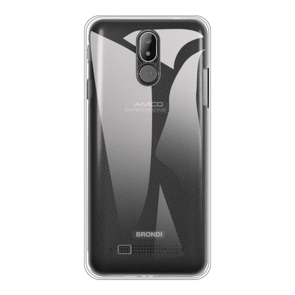 Custodia per Brondi Amico Smartphone S, cover posteriore in morbido TPU (W4l) - Immagine 1 di 1