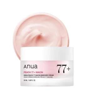 Anua Peach 70 Niacinamide Cream: Face Moisturizer for Dry Skin, Vitamin B12, K-B - Picture 1 of 8